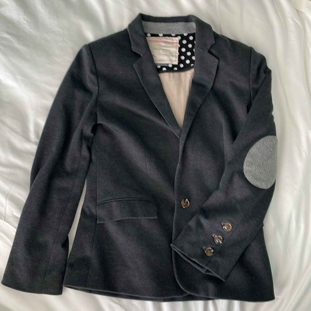 Cartonnier Blazer Grey with Polka Dot lining size Medium